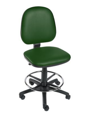Chair Operator Footring & Five Castor Base Green