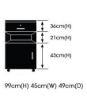 Axis Bedside Cabinets Lockable With Castors size