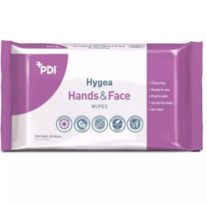 Wipes Hygea Hands & Face x 80 Flow Wraps