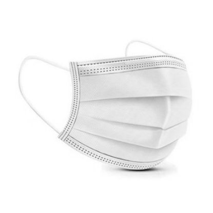MASK FACE LOOPED TYPE IIR WHITE EUMEPRO  mask view