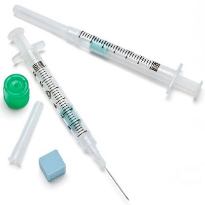 Syringe Arterial Blood Gas Preset Drihep 22g+Cube 3mlx100