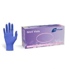 GLOVE NITRILE (VIOLA) VIOLET POWDER FREE MEDIUM X100