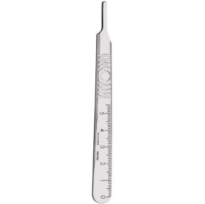 Swann Morton Scalpel Handle Graduated Stainless Steel Non-Sterile x 1