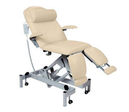 Fusion Podiatry Chair - Split Leg W/ Gas Assisted Head - Various Colours Available