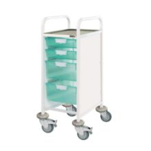 Trolley Clinical Vista 30 (Sunflower) 3 Double Green Tray