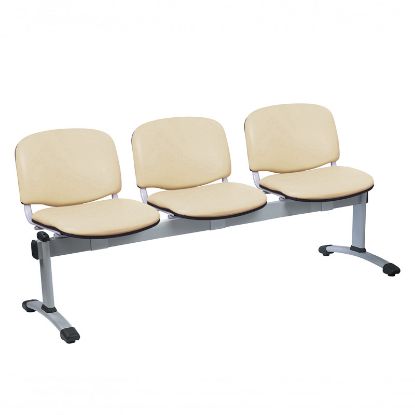 3 Seat Venus Visitor Modular Chair, Vinyl Anti-Bacterial Upholstery